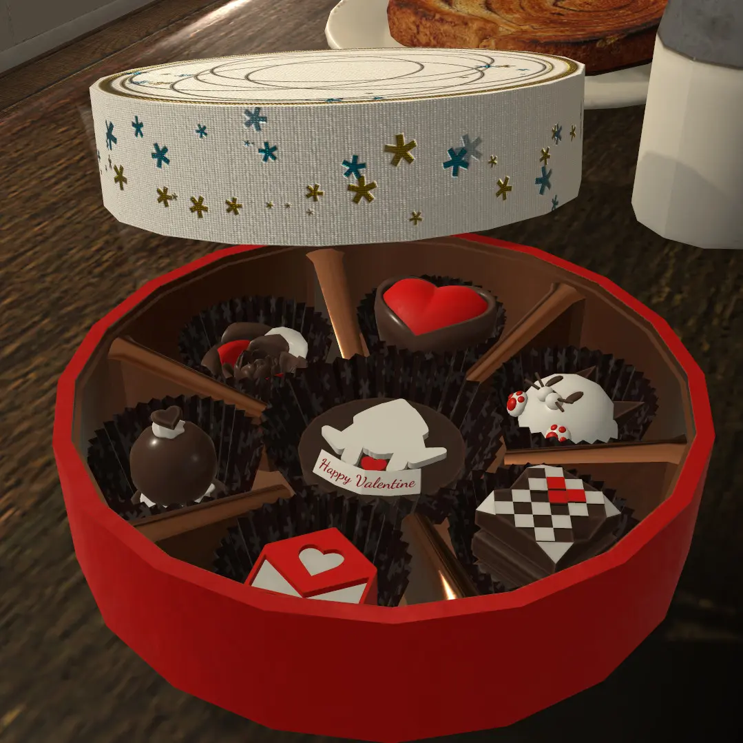 バレンタインチョコ　3Dモデル