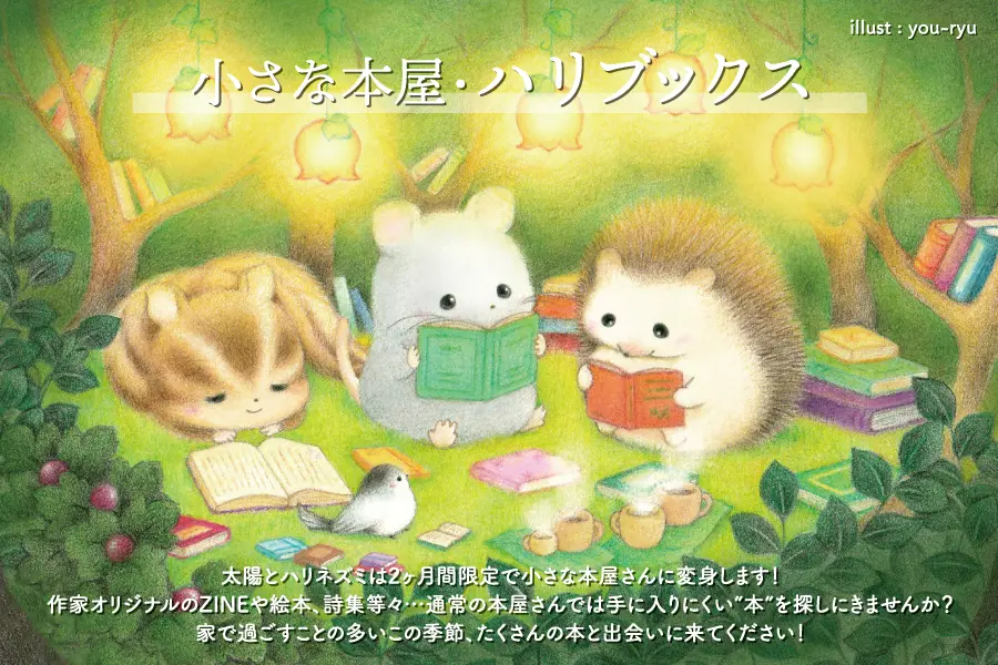 『小さな本屋・ハリブックス』参加のお知らせ✿