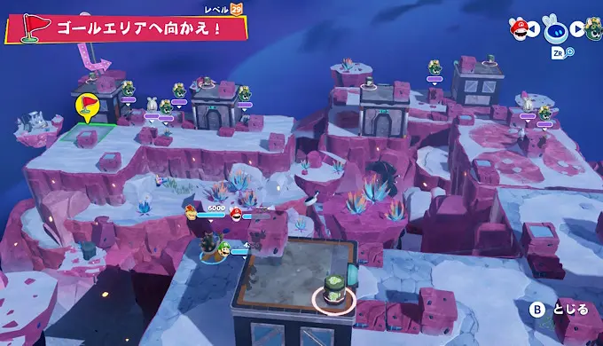 【バレンデ台地】サイドクエスト「廃村への門」「赤コインチャレンジ」を攻略！【マリオラビッツ ギャラクシーバトル日記】