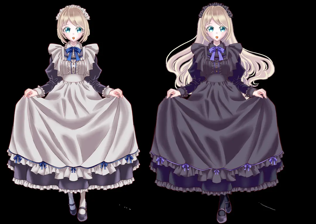 【告知宣伝】クラシックなメイドさん衣装セット発売中！【Vライバーさん向け】