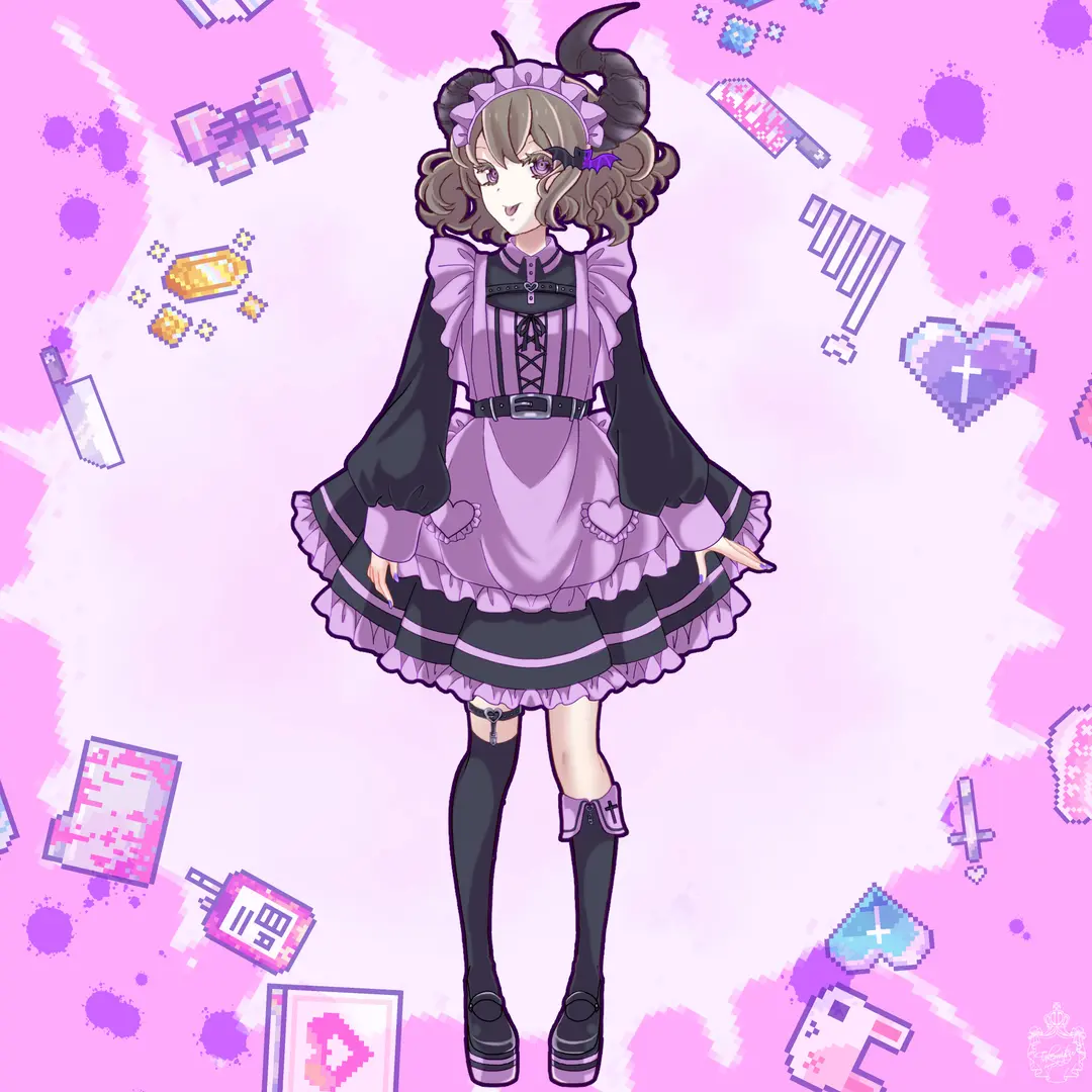 【告知】地雷系メイドさんになれる衣装セット頒布中💘