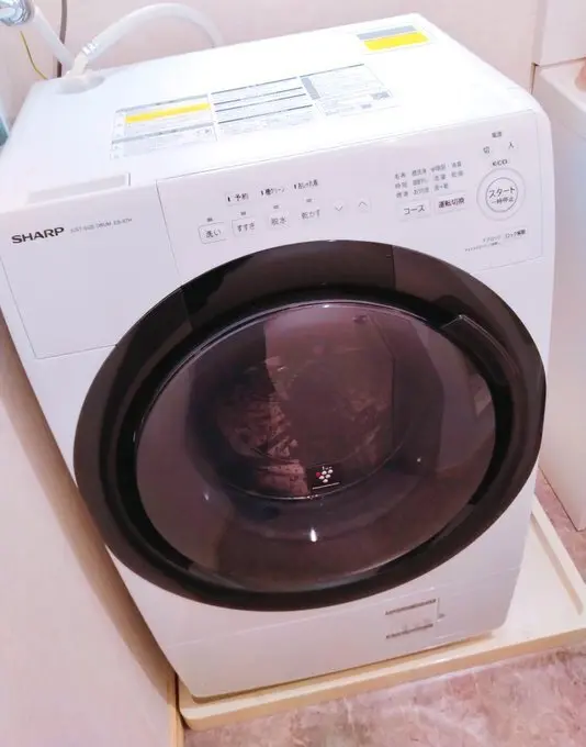 支援金でドラム式洗濯機を買いました！