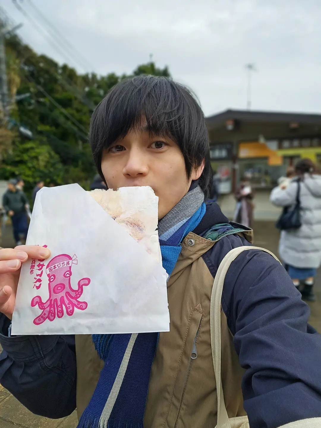 たこせんと、お饅頭とコーヒー🐙☕️