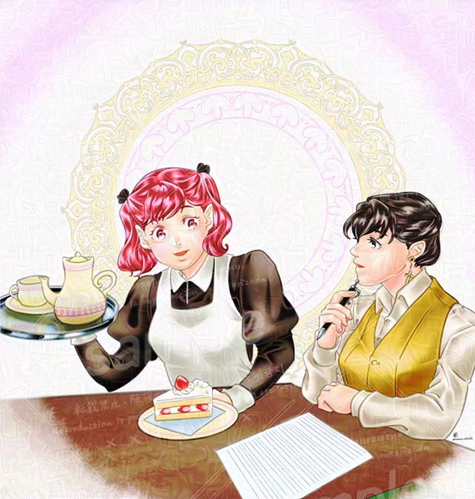 おやつの休憩　イラストメイキング