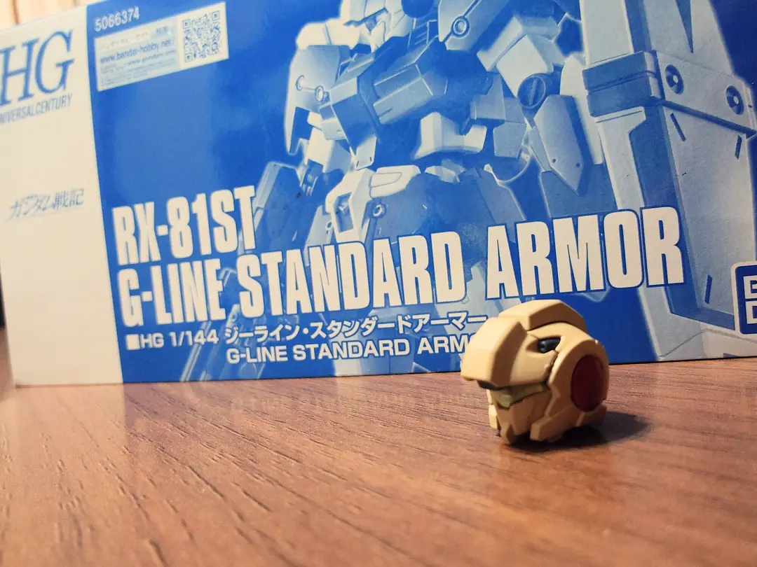 HG1/144　RX-81ST  ジーライン・スタンダードアーマー　全塗装　頭部　コマ撮り　組立　#shorts