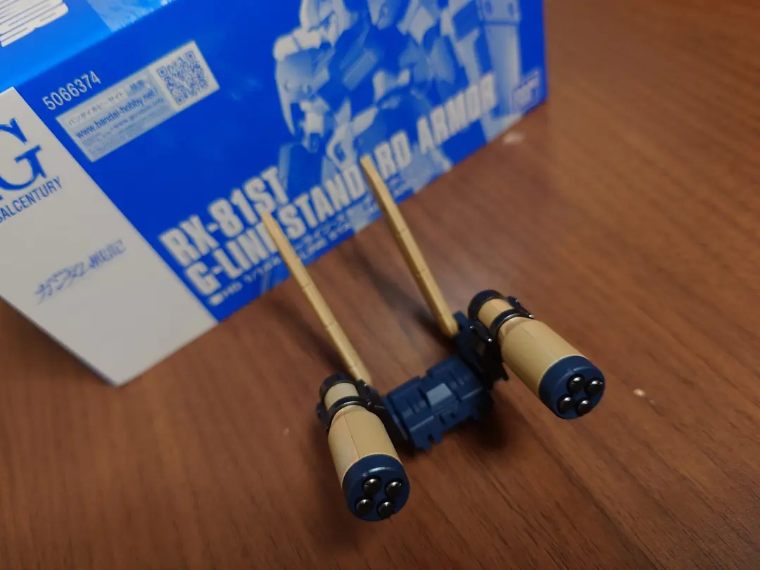 HG1/144　RX-81ST  ジーラインスタンダードアーマー　全塗装　ガトリング・スマッシャー　コマ撮り　組立　#shorts