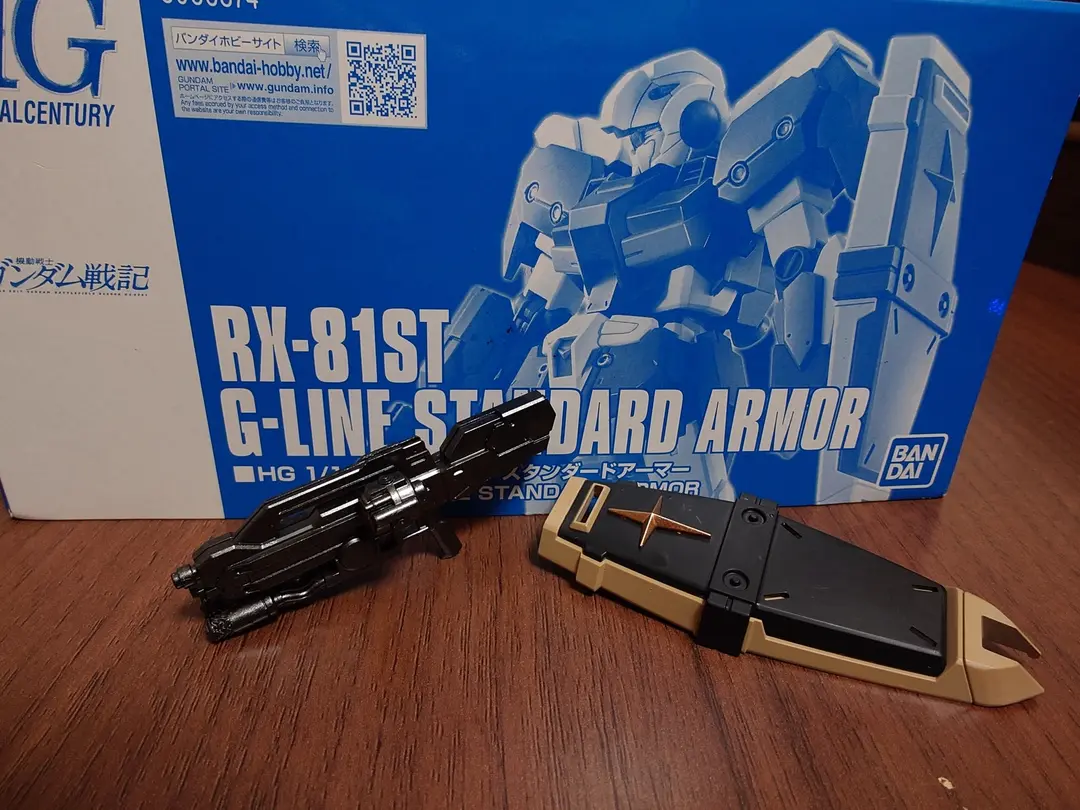 HG1/144　RX-81ST  ジーラインスタンダードアーマー　全塗装　武装　コマ撮り　組立　#shorts