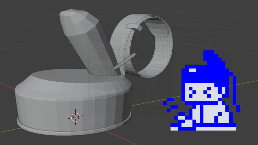 Blenderで平安時代の冠を作る