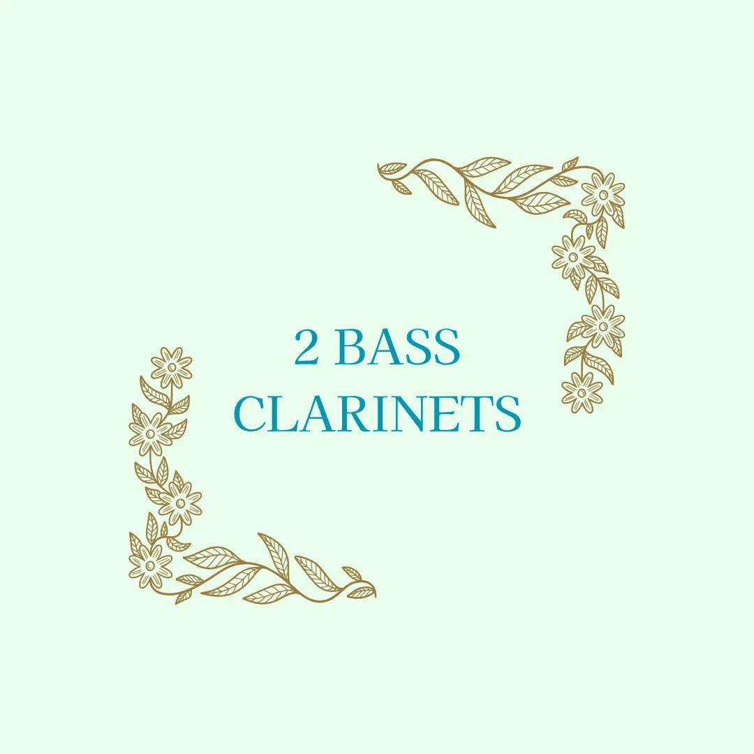 【2BASS CLARINETS | First Concert】お知らせ