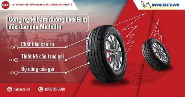 Lốp Michelin 215/60R17 NAT Center mang lại sự an toàn và hiệu suất vượt trội