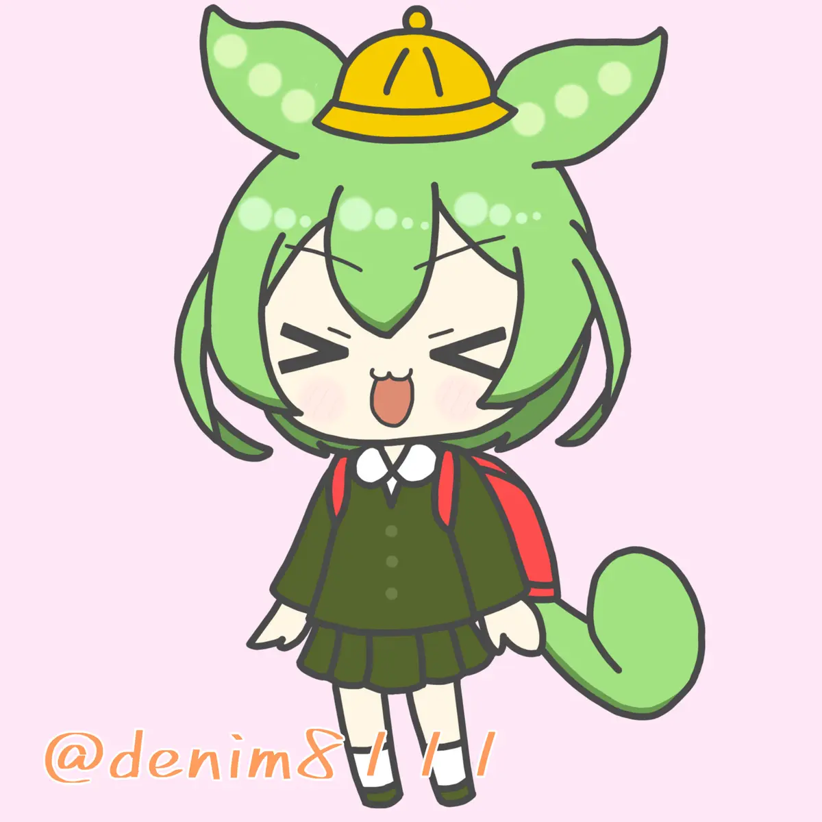 ニコニコ静画に、ずんだもんLINEスタンプ春のイラストを追加しました！
