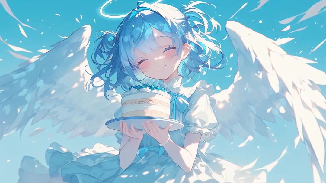 【AI絵】誕生日おめでとうの天使ちゃん作り方