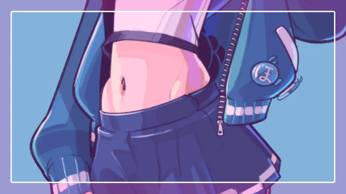 【お試しアホ毛限定🌱】イラスト公開【おへそ】#11