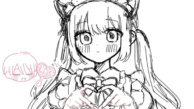弓川┊︎動画┊︎イラスト作業配信アーカイブ（ピース一瀬、ネコ耳メイド服まいちゃん）