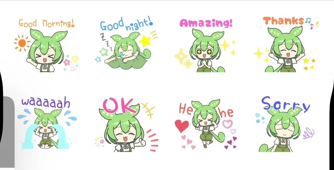 ずんだもんLINEスタンプ英語版、発売！