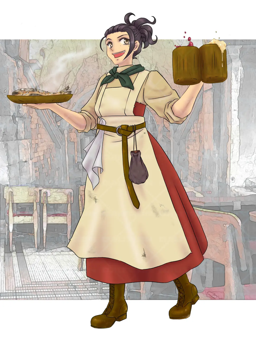 自由の錨亭の女将さん