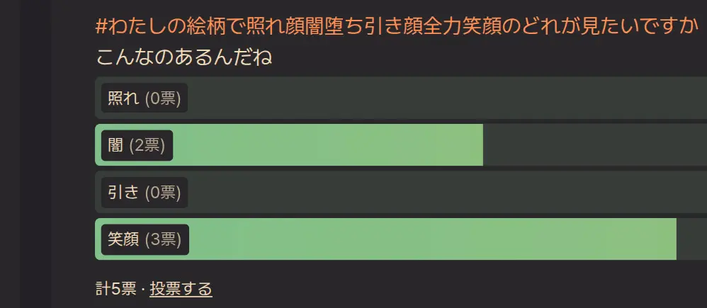 まずは闇から