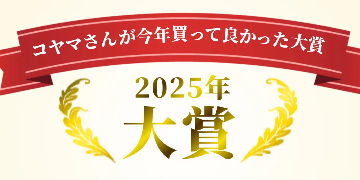 コヤマさんの今年買ってよかったもの大賞