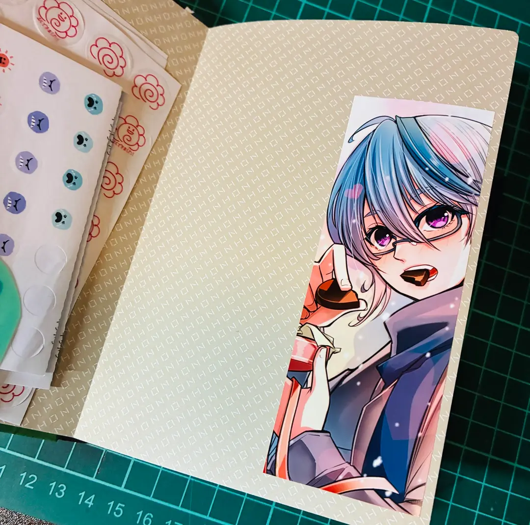 特典実際手帳に貼ってみた【バレンタイン企画】
