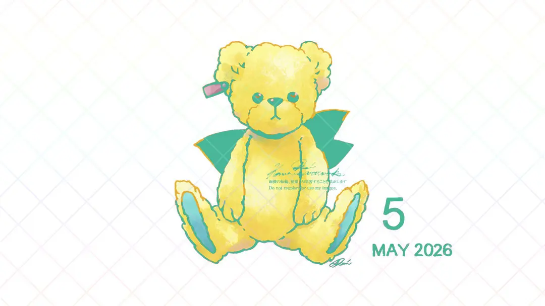 5月のカレンダー壁紙
