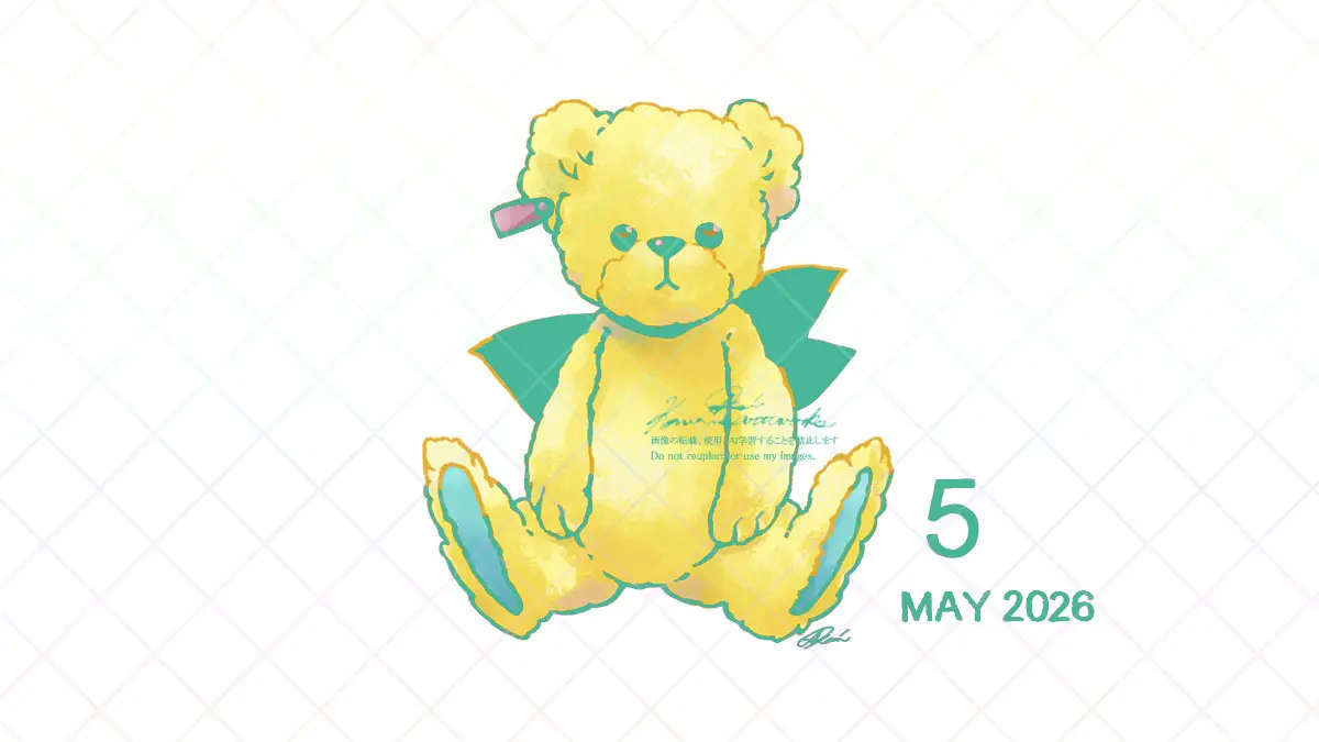 5月のカレンダー壁紙