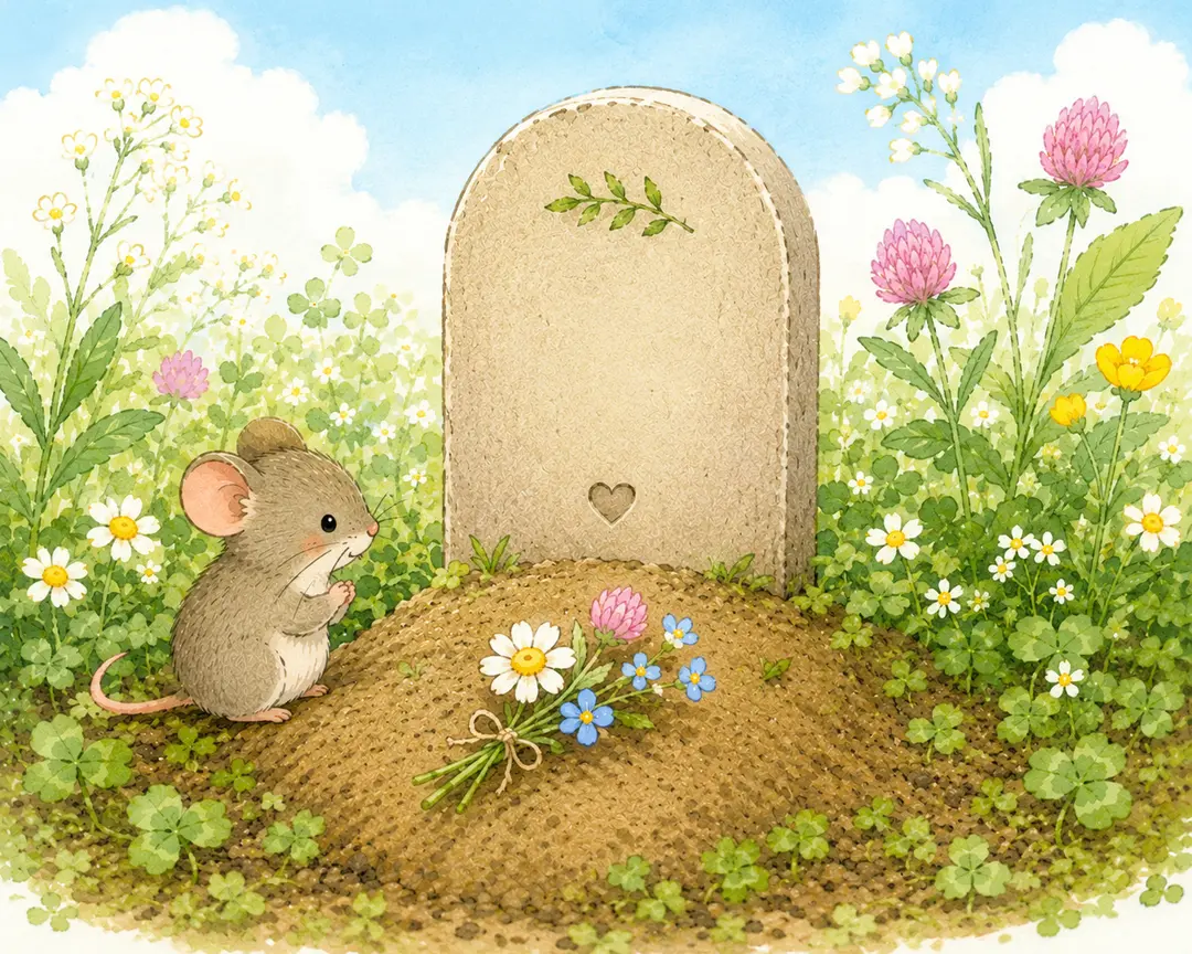 ネズミの墓を掘る