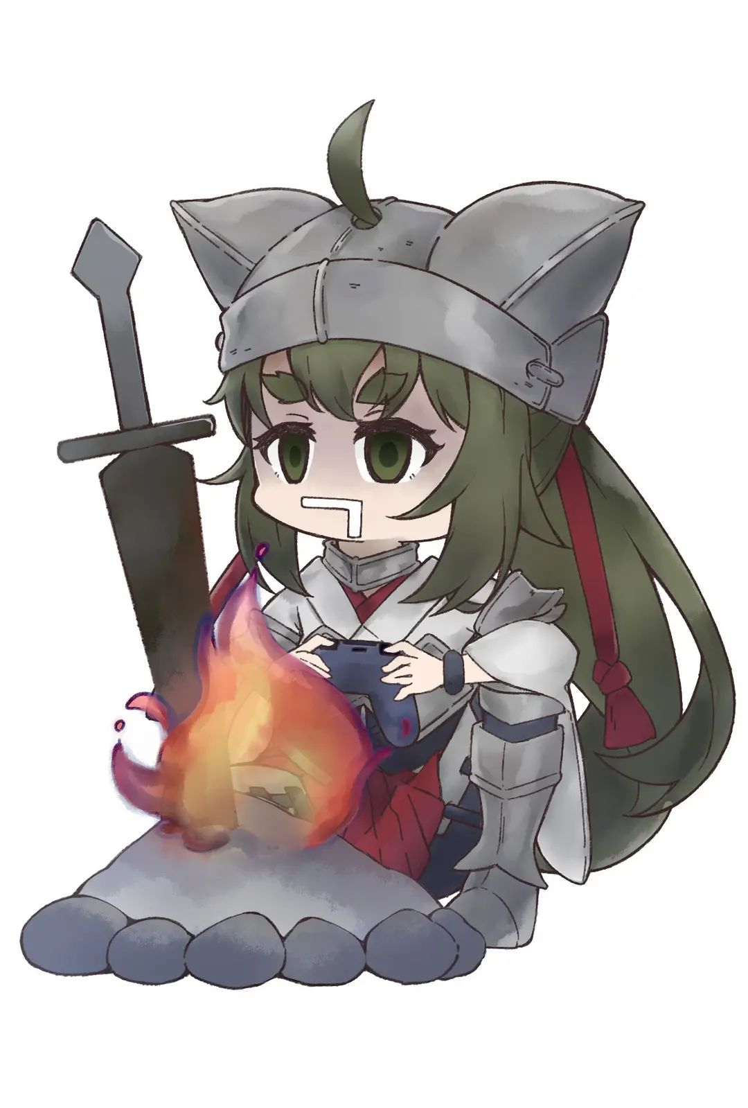 週末ゲーム配信用の伊久ちゃん（ダクソ3仕様）