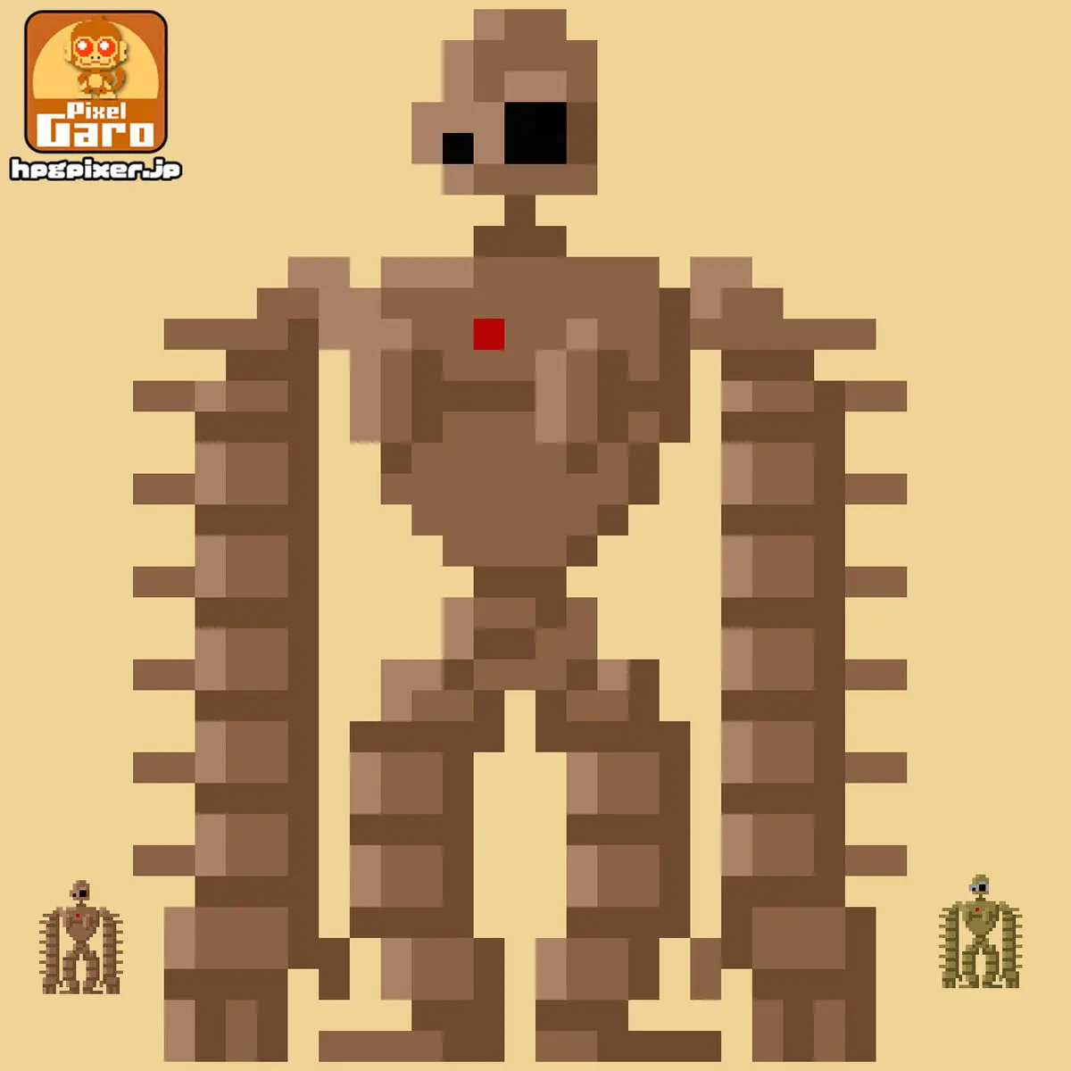 【ドット絵】ロボット兵【天空の城ラピュタ】