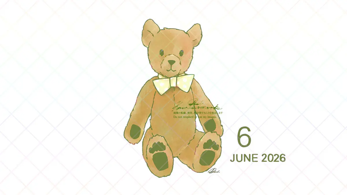6月のカレンダー壁紙