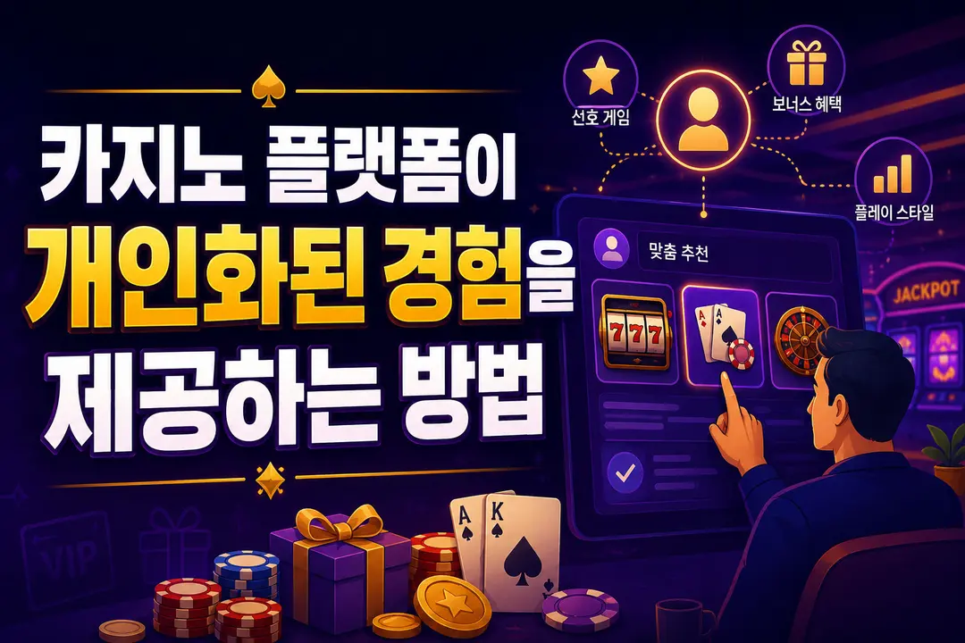 카지노 플랫폼이 개인화된 경험을 제공하는 방법
