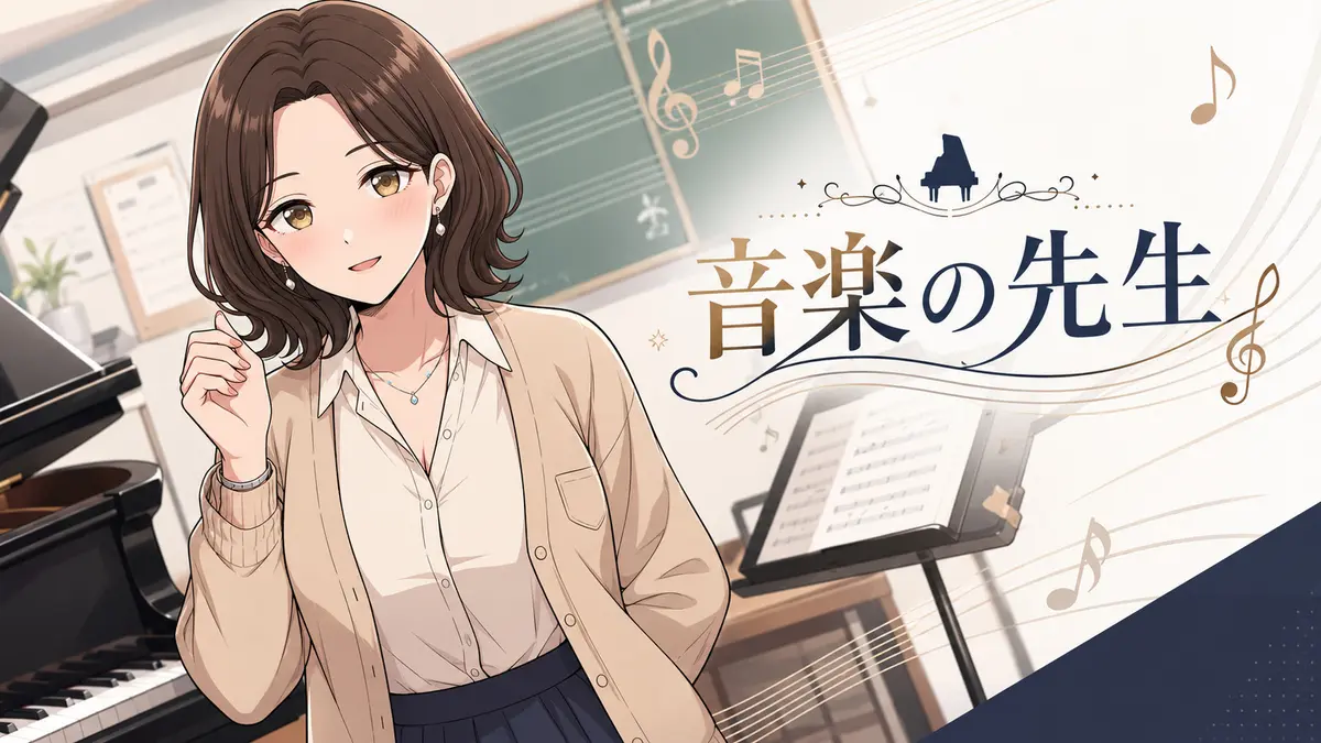 【音楽の先生】手と口でしてくれる音楽の先生
