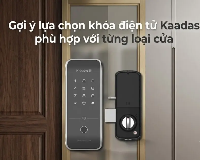Kinh nghiệm mua khóa điện tử Kaadas phù hợp với từng loại cửa