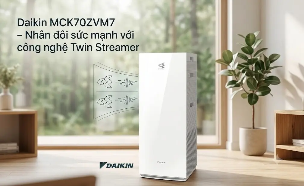 Daikin MCK70ZVM7 – Nhân đôi sức mạnh với công nghệ Twin Streamer