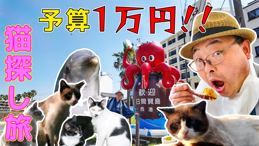 【本日公開】日間賀島・猫探し1万円旅の本編がいよいよ解禁！🐙🐈