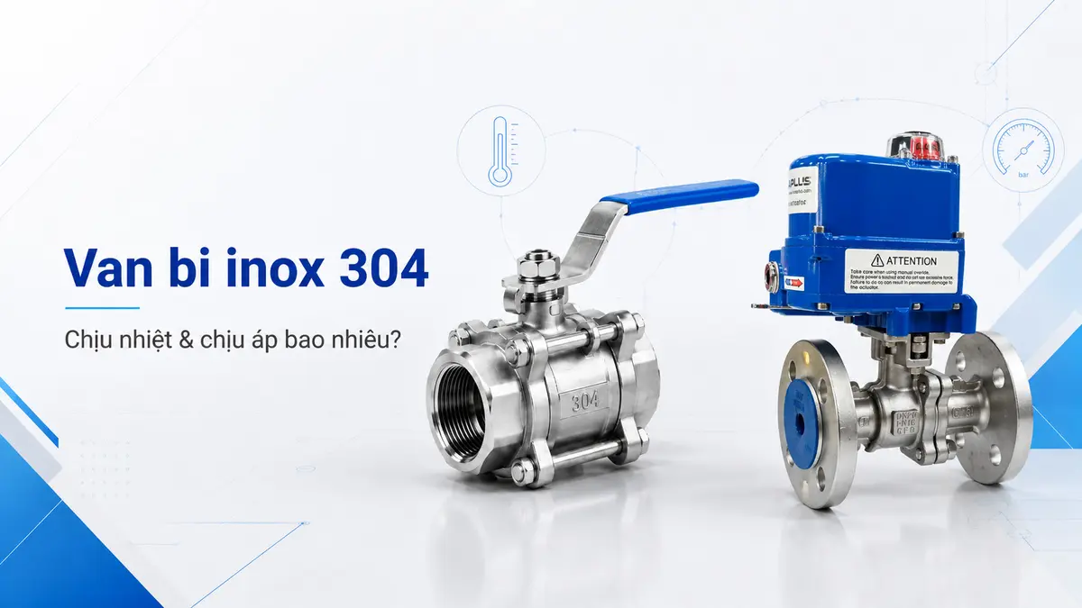 Van bi inox 304 chịu nhiệt và chịu áp bao nhiêu?