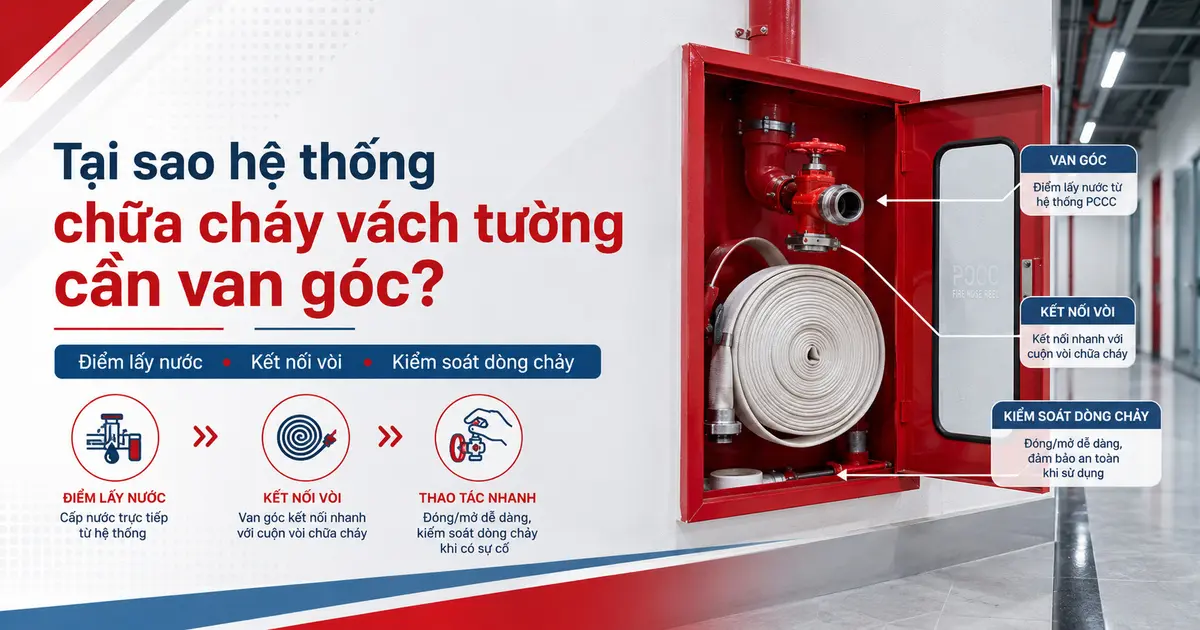Tại sao hệ thống chữa cháy vách tường cần van góc?