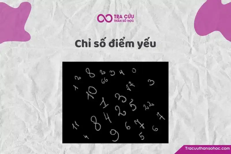 Chỉ số điểm yếu trong thần số học là gì? Ý nghĩa từng con số điểm yếu