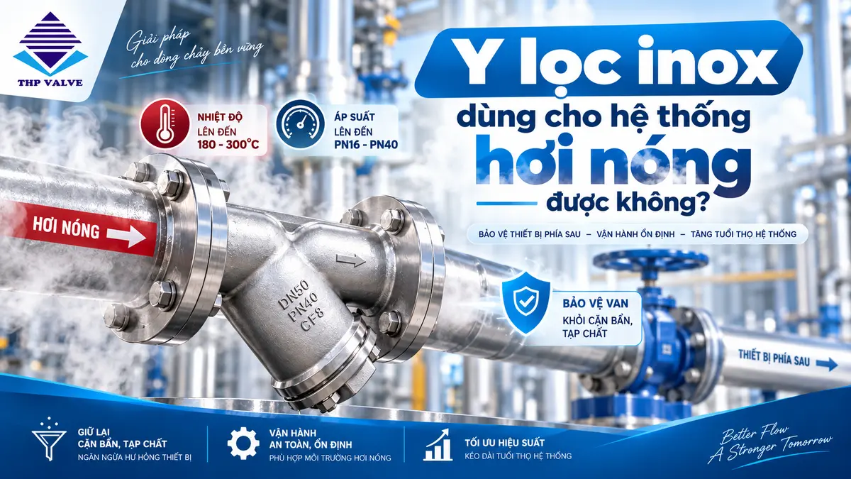 Y lọc inox dùng cho hệ thống hơi nóng được không? 