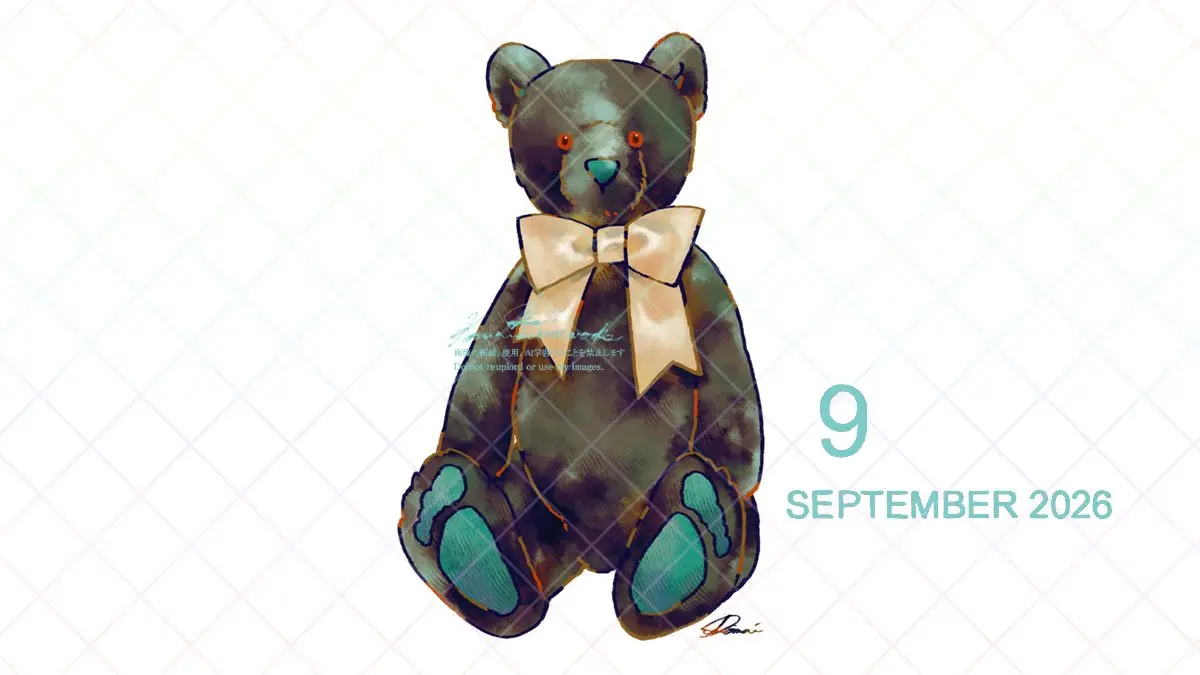 9月のカレンダー壁紙