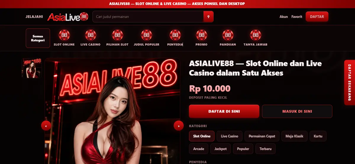 Asialive88: A Modern Hub for Online Slots and Live Casino Entertainment