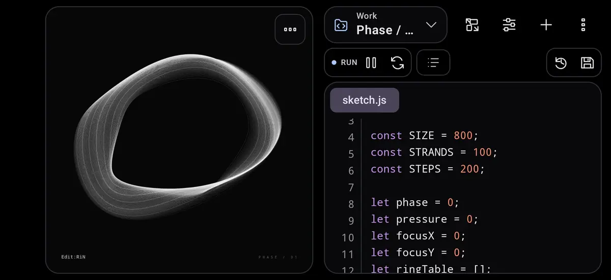 Edit:RiN — p5.js Editor for Android
