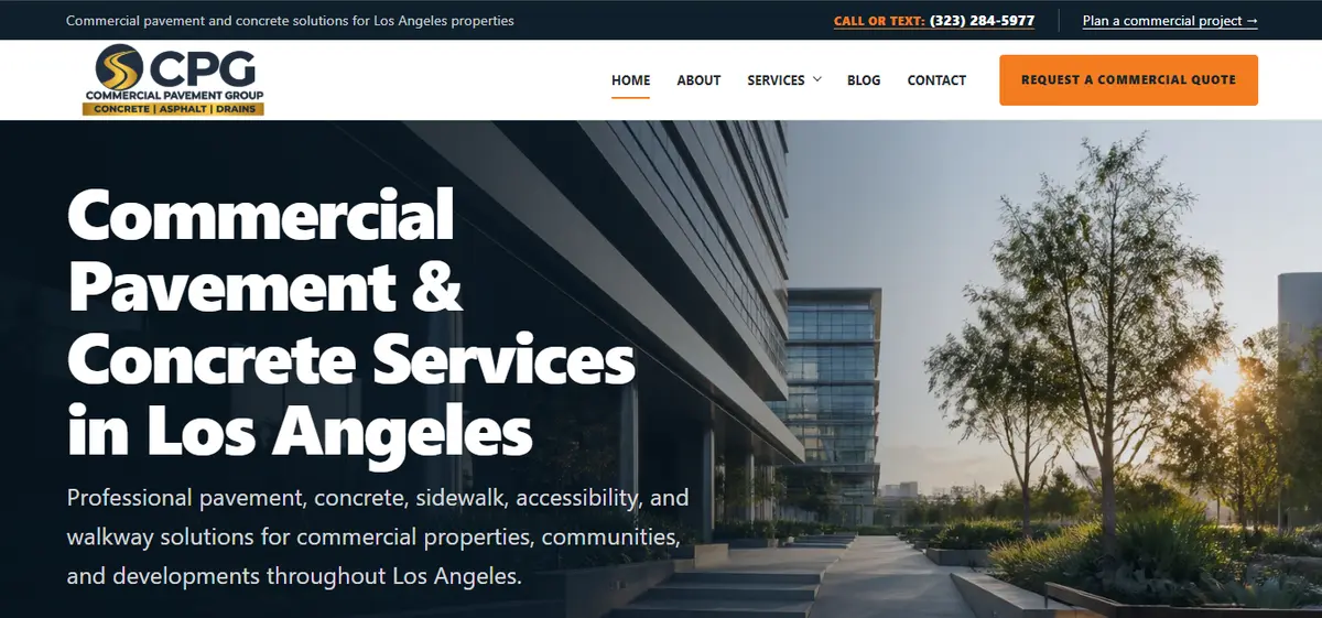 Building Better Commercial Properties Through Durable Pavement and Concrete Solutions 