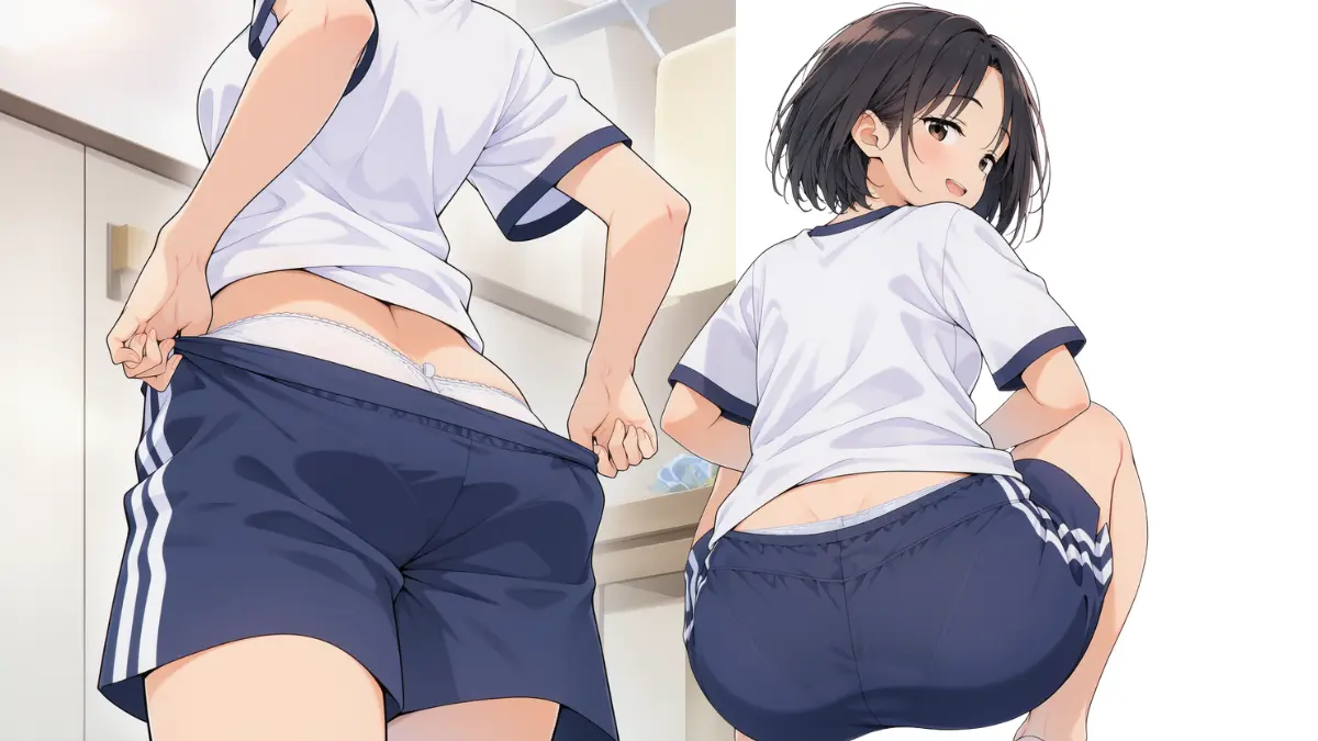 【体操服ちゃん】体操服ちゃんのパンティラインなど