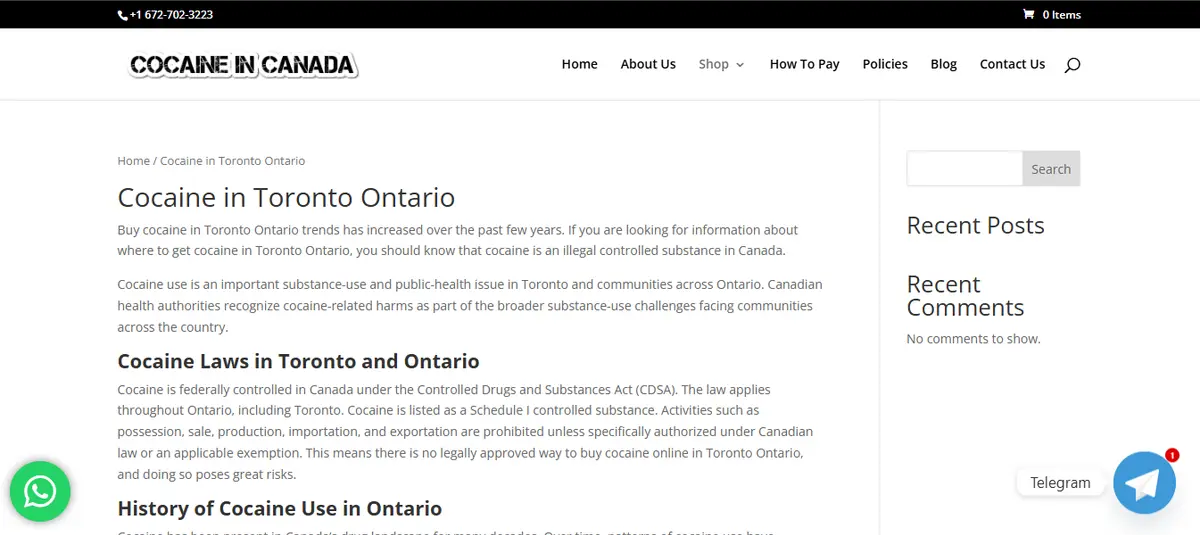 Cocaine in Toronto: Understanding the Legal, Health, and Safety Risks