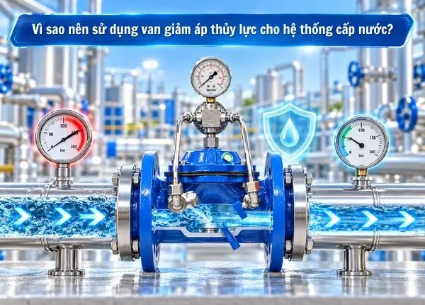 Vì sao nên sử dụng van giảm áp thủy lực cho hệ thống cấp nước?