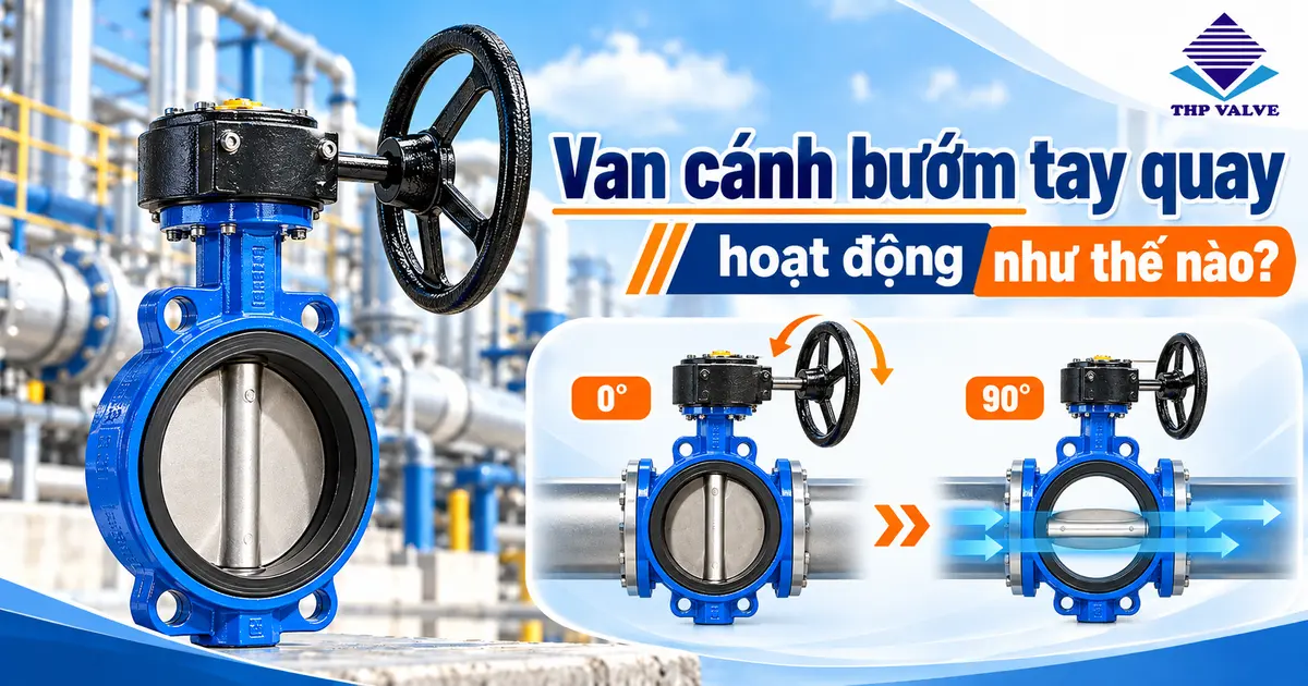 Van cánh bướm tay quay hoạt động như thế nào?