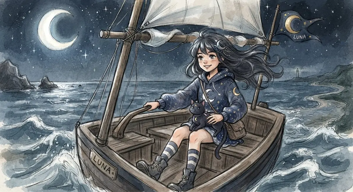 月夜の航海：嵐と凪の二面性