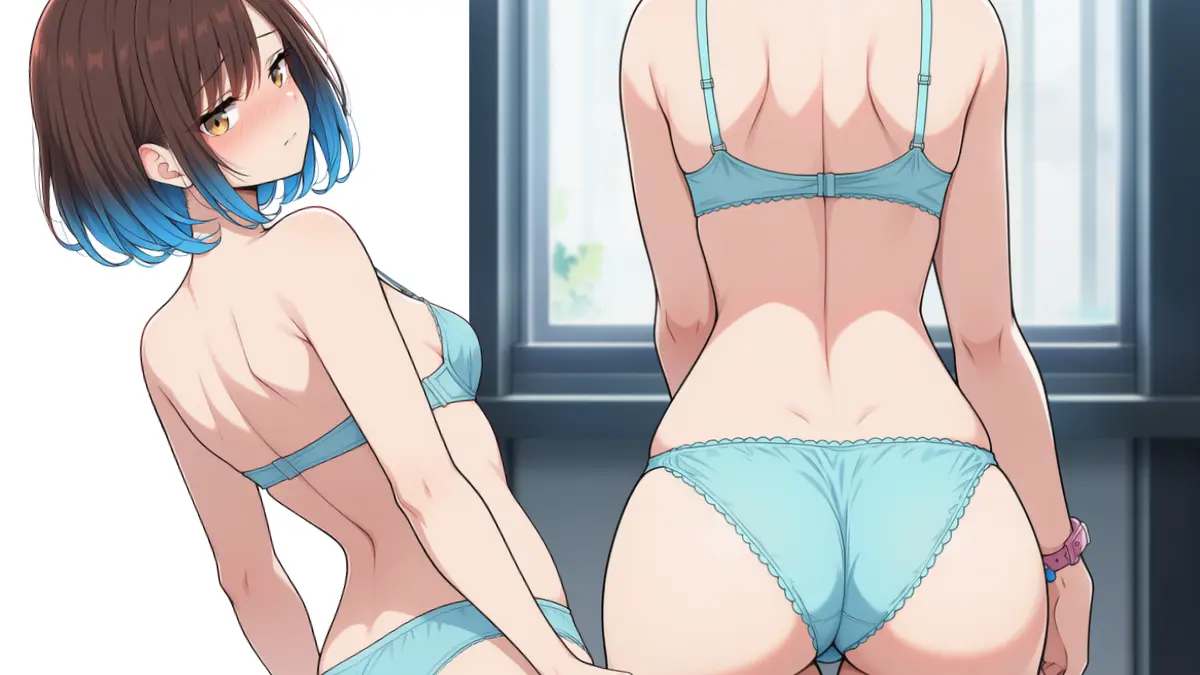 【デカケツアナウンサーさん】お着替えシーン