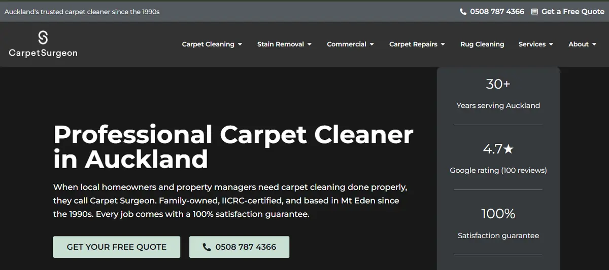 Professional Carpet Care for Auckland Homes and Properties