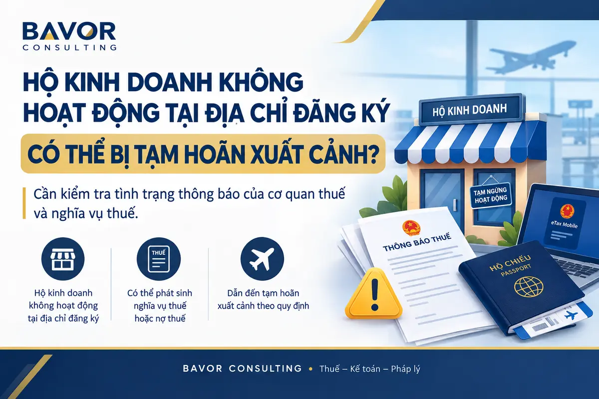 HKD Không Hoạt Động Tại Địa Chỉ Đăng Ký Có Bị Hoãn Xuất Cảnh?